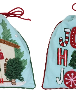 8727 XMAS BAGS CHALET CHIC S/2